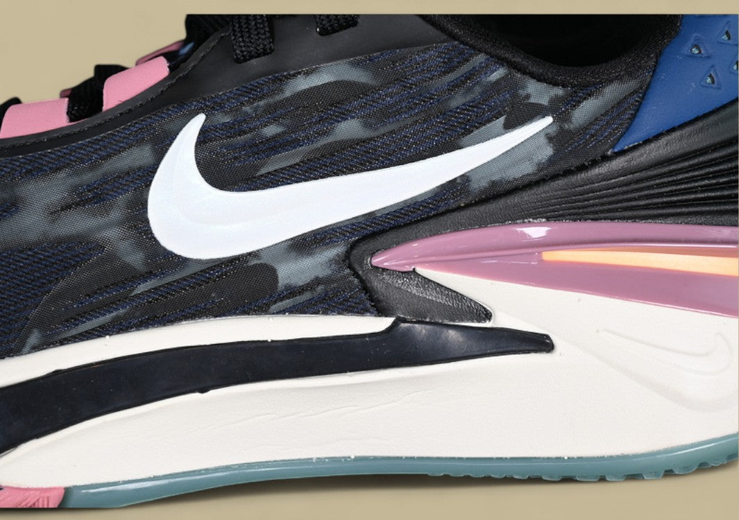 Nike Air Zoom G.T. Cut 2 EP White & Black with Blue and Pink Highlights