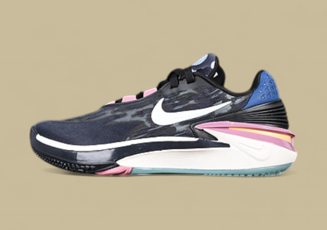 Nike Air Zoom G.T. Cut 2 EP White & Black with Blue and Pink Highlights