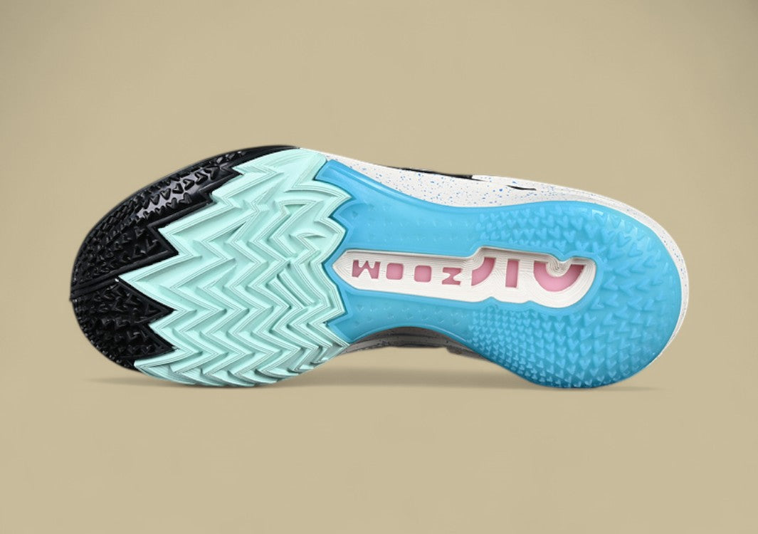 Nike Air Zoom G.T. Cut 2 EP White, Grey & Black with Blue and Pink Highlights