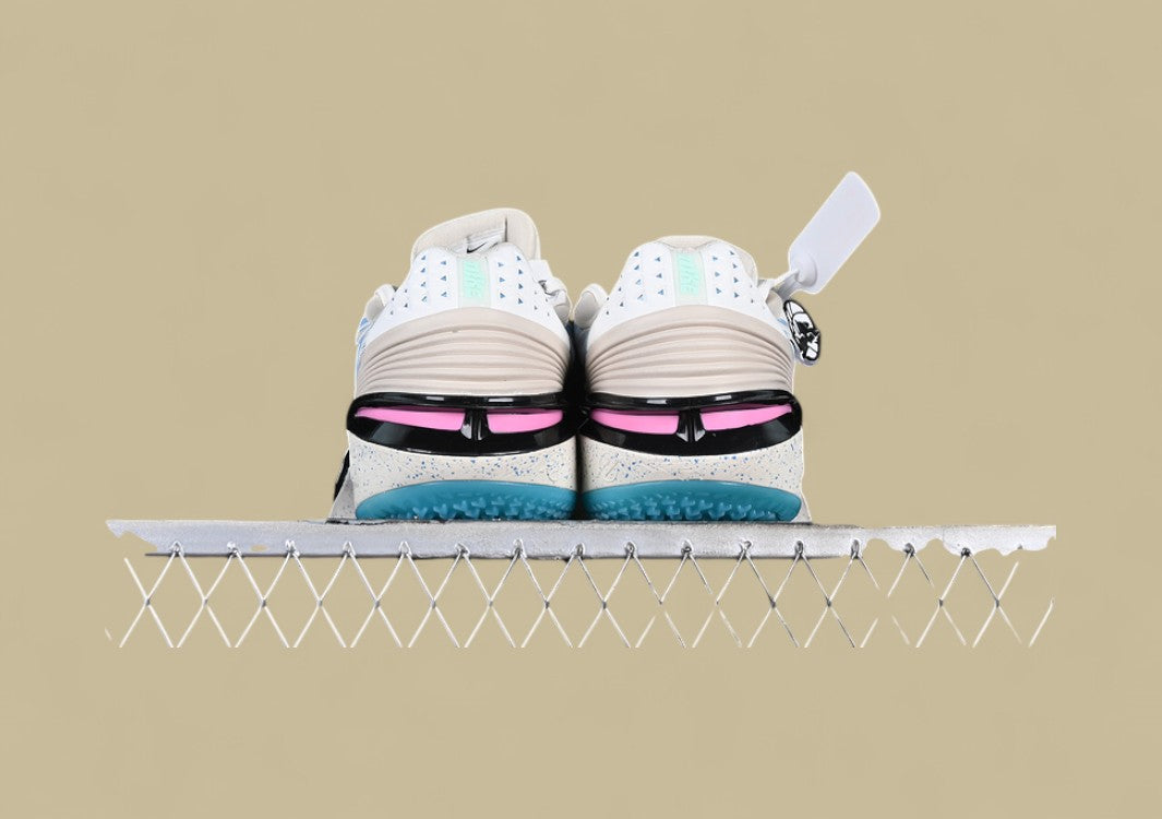 Nike Air Zoom G.T. Cut 2 EP White, Grey & Black with Blue and Pink Highlights