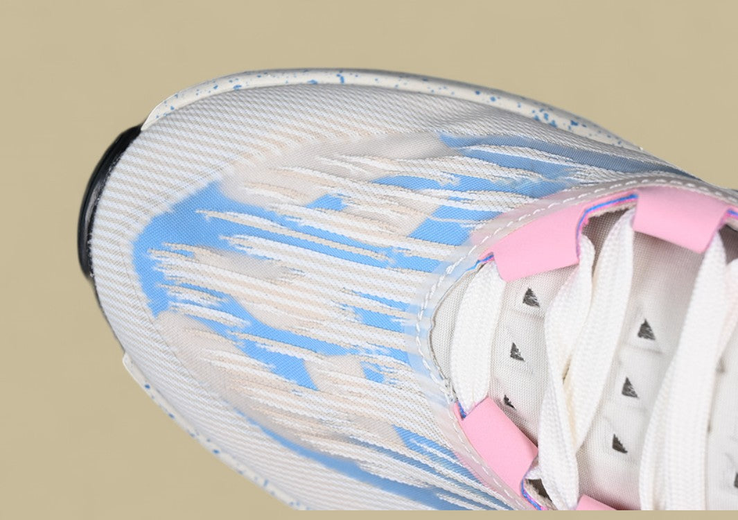 Nike Air Zoom G.T. Cut 2 EP White, Grey & Black with Blue and Pink Highlights