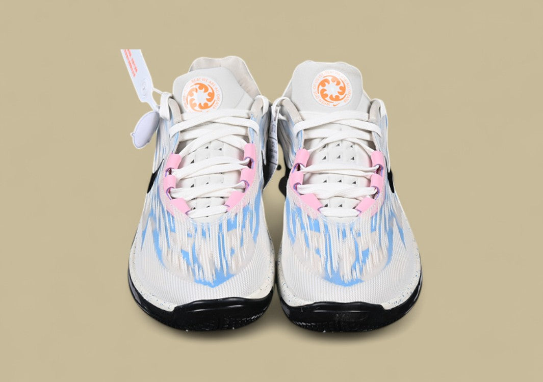 Nike Air Zoom G.T. Cut 2 EP White, Grey & Black with Blue and Pink Highlights