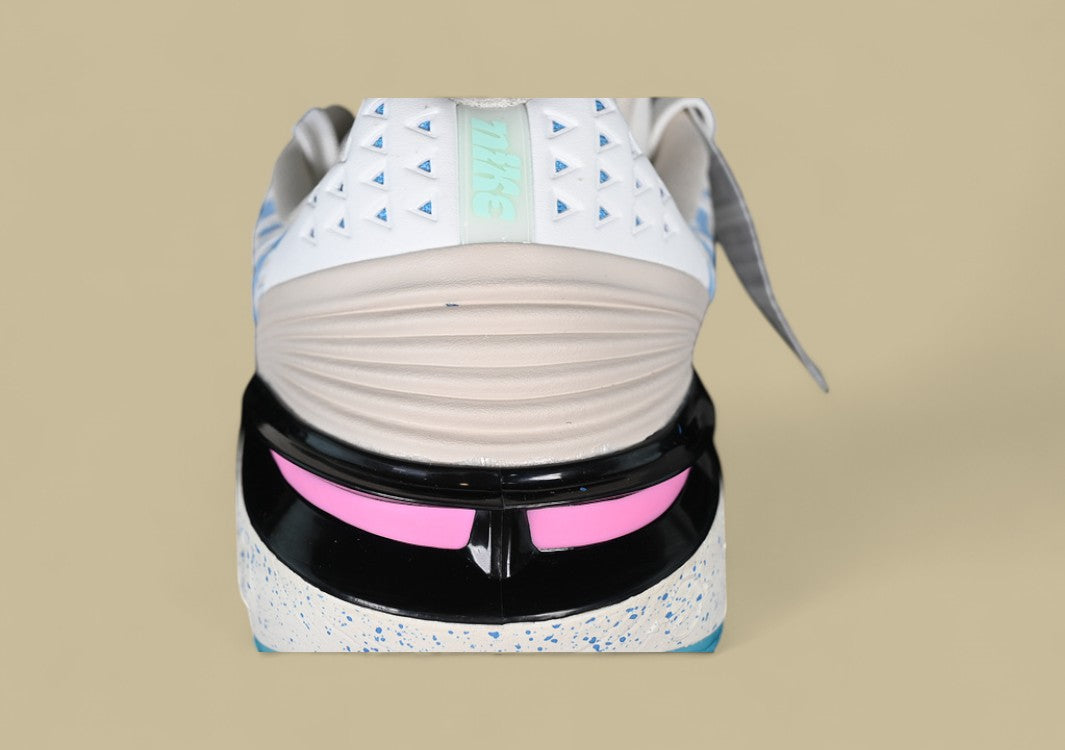 Nike Air Zoom G.T. Cut 2 EP White, Grey & Black with Blue and Pink Highlights