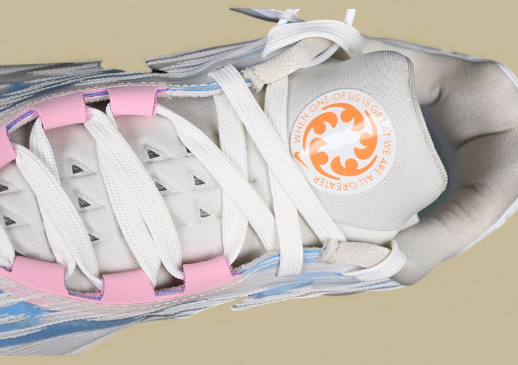 Nike Air Zoom G.T. Cut 2 EP White, Grey & Black with Blue and Pink Highlights