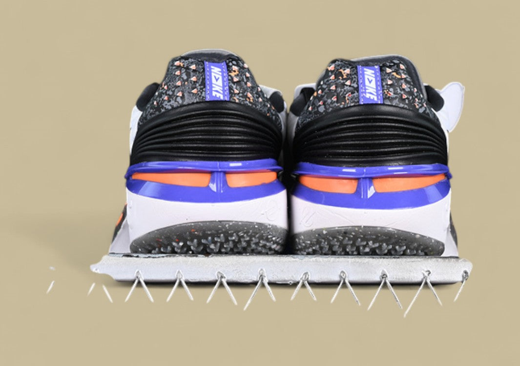 Nike Air Zoom G.T. Cut 2 EP White & Summit White with Total Orange, Pacific Blue, Green, and Black Accents