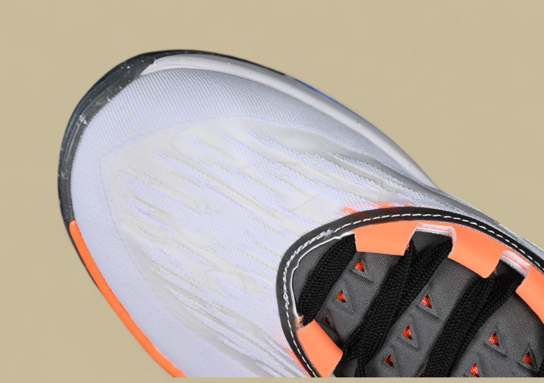 Nike Air Zoom G.T. Cut 2 EP White & Summit White with Total Orange, Pacific Blue, Green, and Black Accents