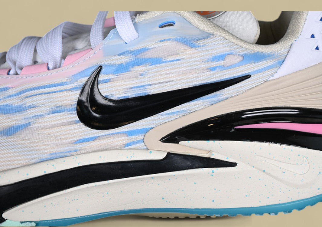 Nike Air Zoom G.T. Cut 2 EP White with Blue, Black, and Pink Accents
