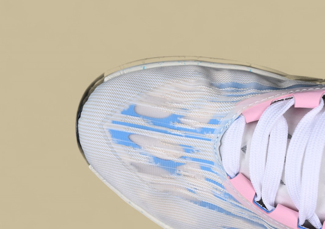 Nike Air Zoom G.T. Cut 2 EP White with Blue, Black, and Pink Accents