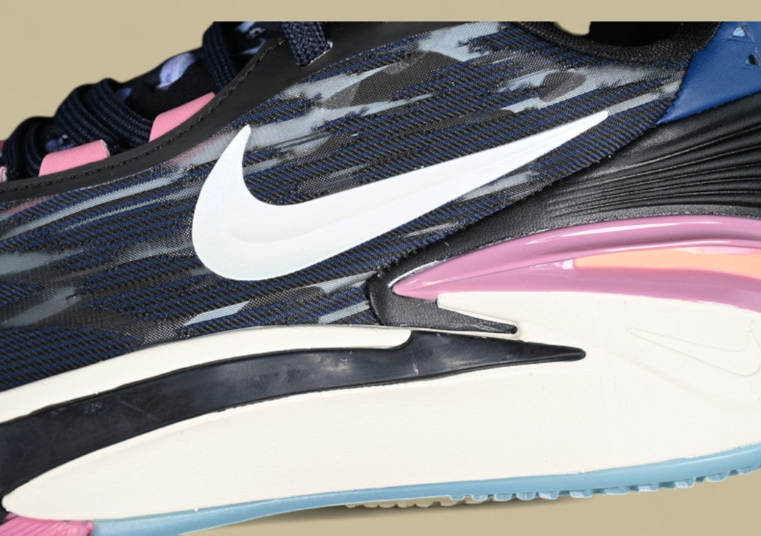 Nike Air Zoom G.T. Cut 2 EP White with Blue, Black, and Pink Highlights