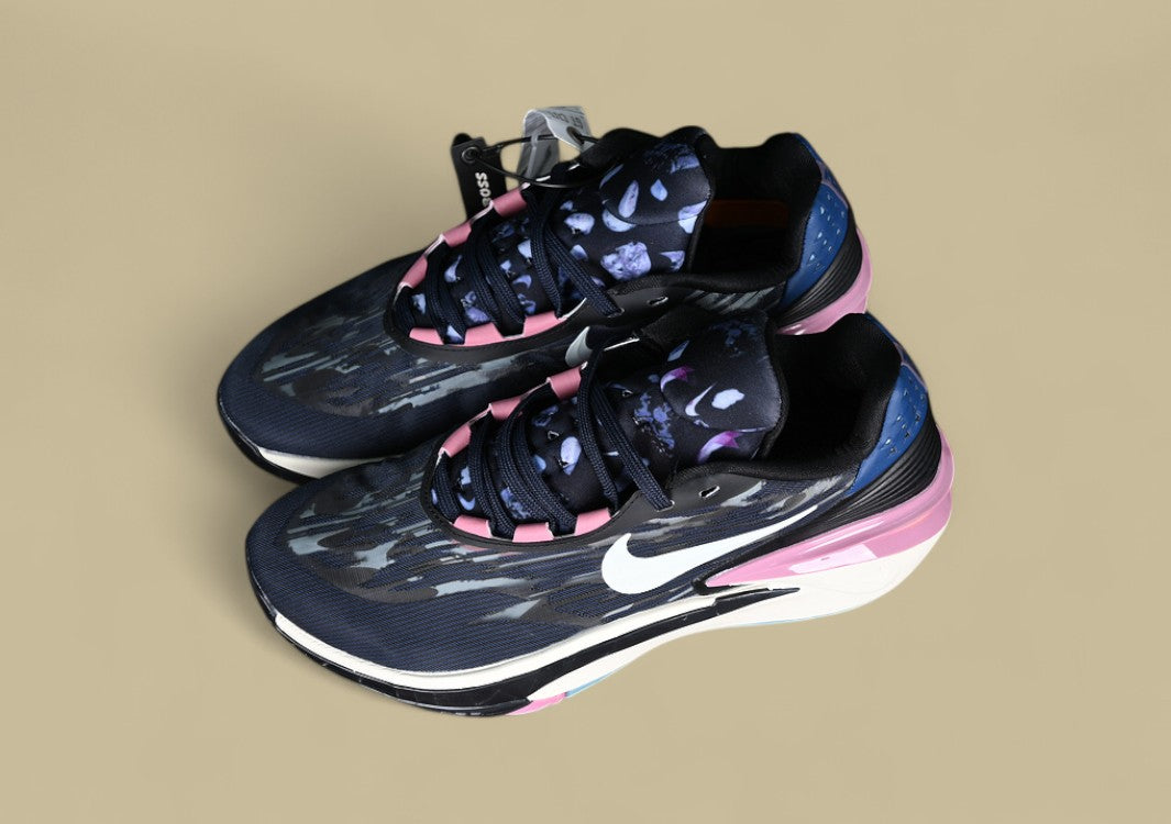 Nike Air Zoom G.T. Cut 2 EP White with Blue, Black, and Pink Highlights