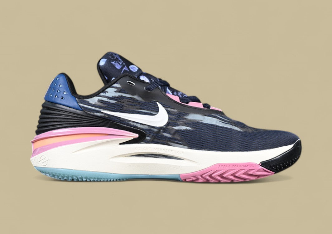 Nike Air Zoom G.T. Cut 2 EP White with Blue, Black, and Pink Highlights