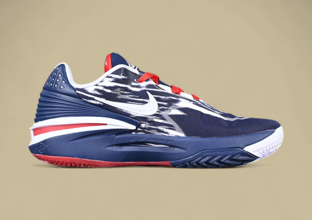 Nike Air Zoom G.T. Cut 2 EP White with Bold Blue and Red Accents