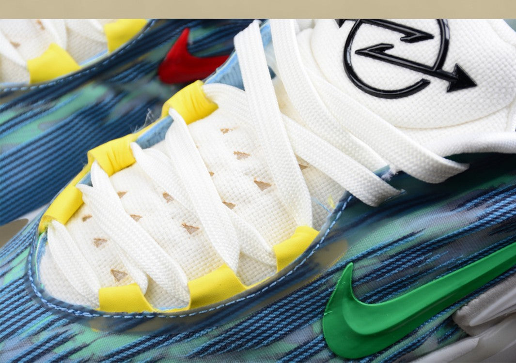 Nike Air Zoom G.T. Cut 2 Grey with Blue and Green Accents