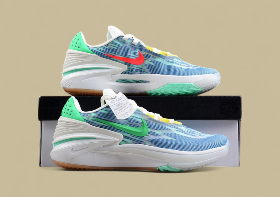 Nike Air Zoom G.T. Cut 2 Grey with Blue and Green Accents