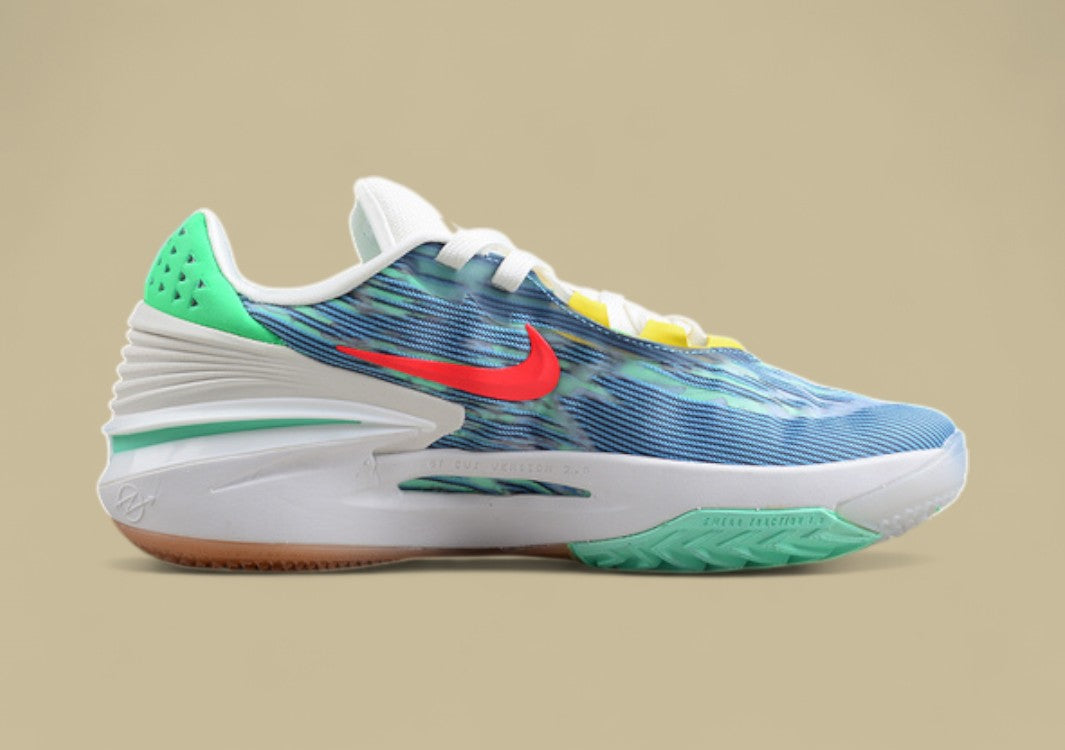 Nike Air Zoom G.T. Cut 2 Grey with Blue and Green Accents
