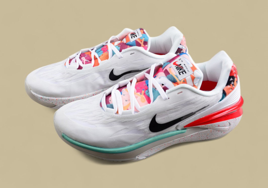 Nike Air Zoom G.T. Cut 2 'Leap High' White with Blue, Red, and Black Accents