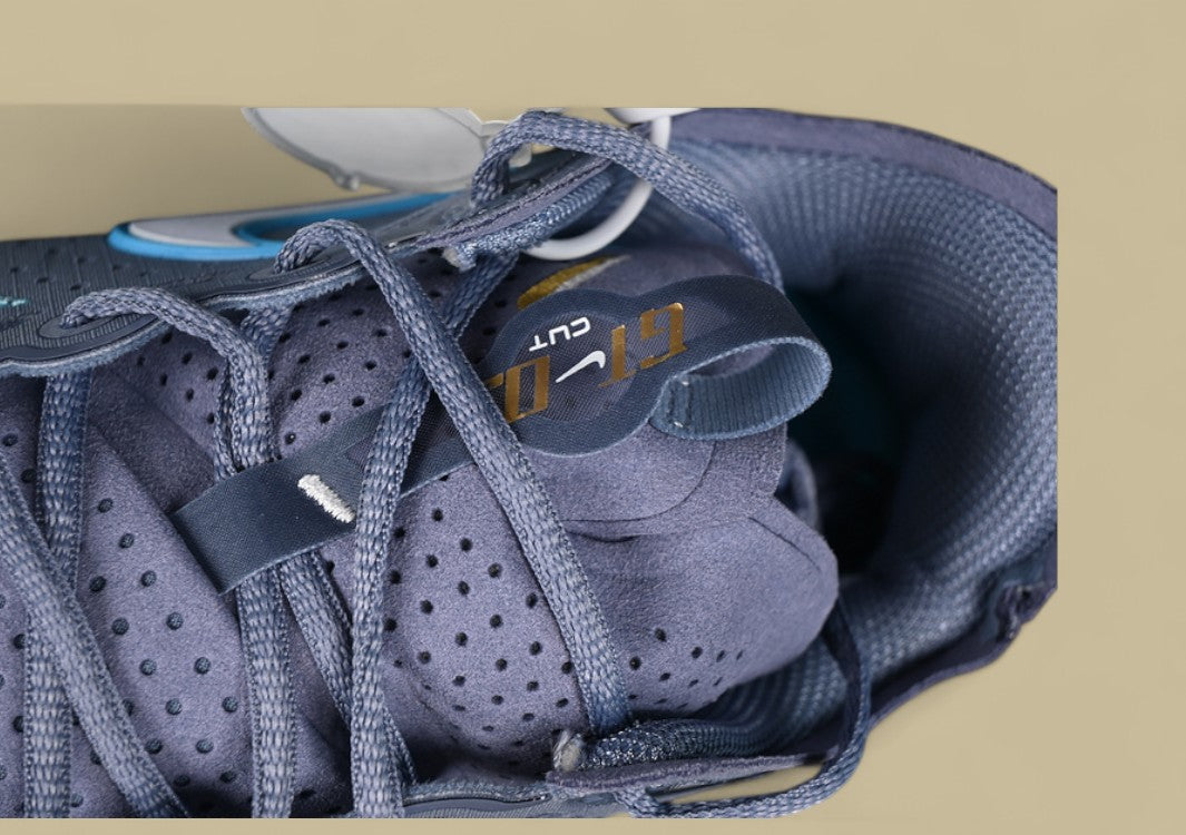 Nike Air Zoom G.T. Cut 3 EP Ashen Slate & Football Grey with Baltic Blue and Metallic Gold Accents