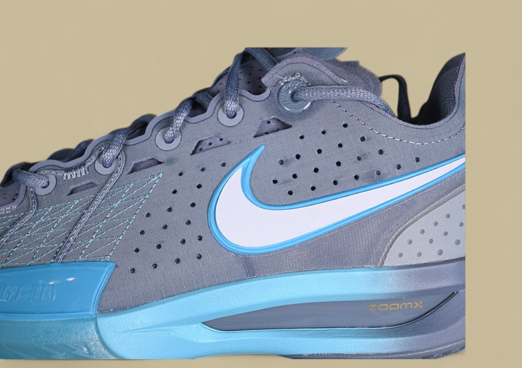 Nike Air Zoom G.T. Cut 3 EP Ashen Slate & Football Grey with Baltic Blue and Metallic Gold Accents