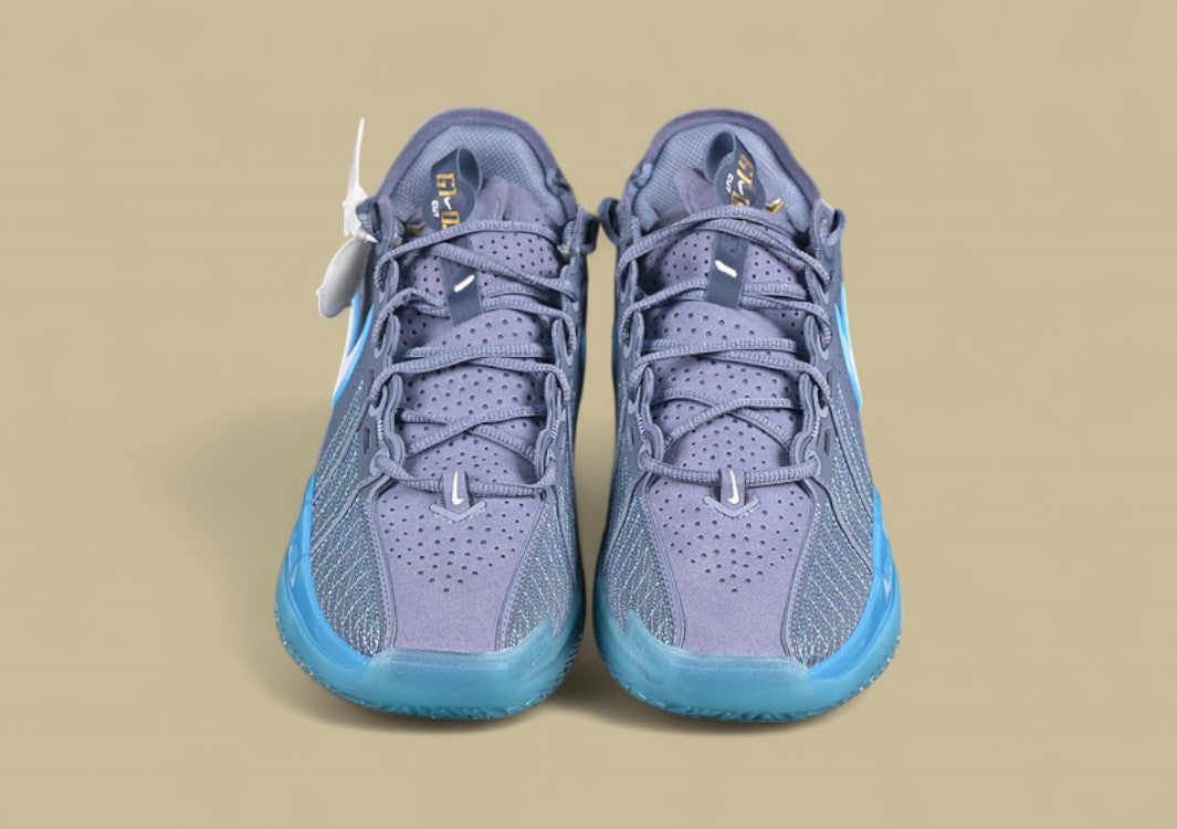 Nike Air Zoom G.T. Cut 3 EP Ashen Slate & Football Grey with Baltic Blue and Metallic Gold Accents