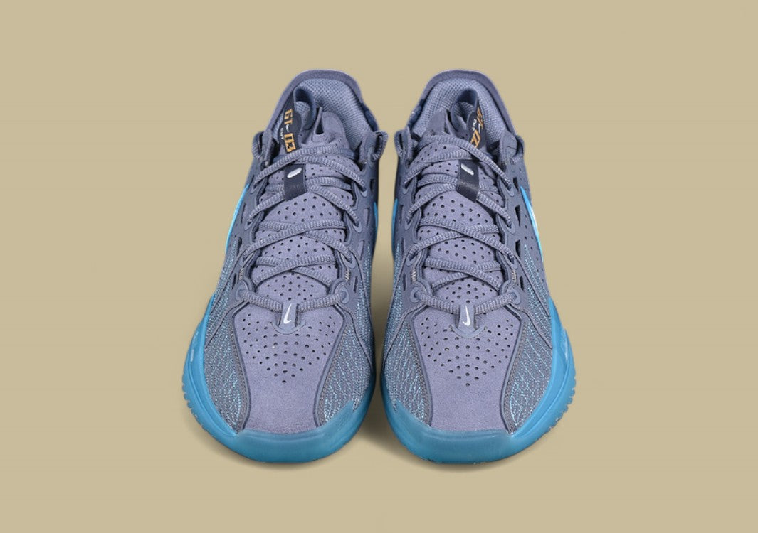 Nike Air Zoom G.T. Cut 3 EP Ashen Slate & Football Grey with Baltic Blue and Metallic Gold