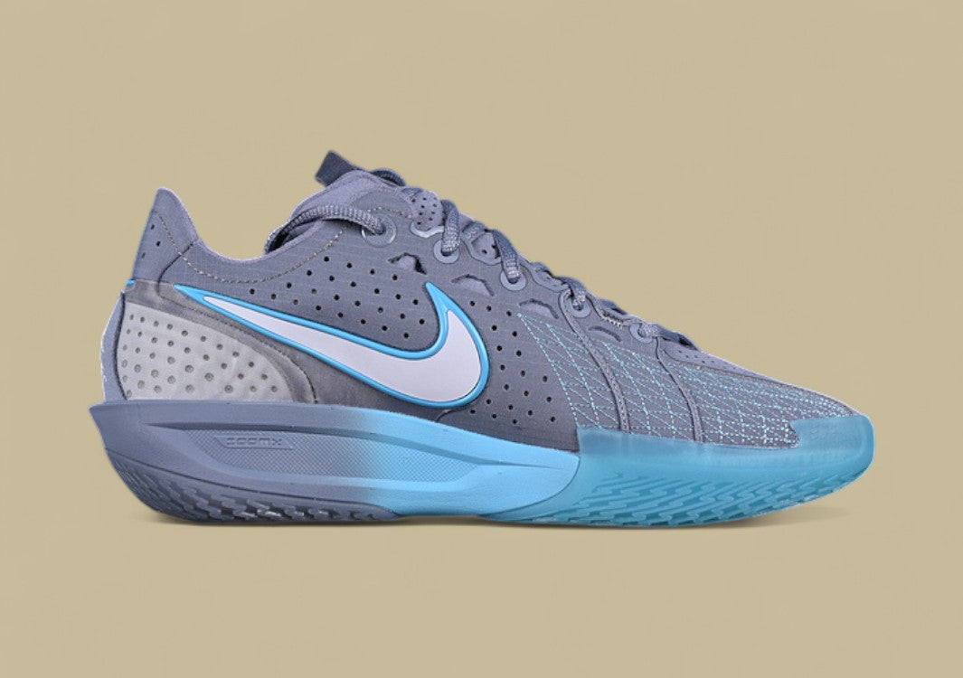 Nike Air Zoom G.T. Cut 3 EP Ashen Slate & Football Grey with Baltic Blue and Metallic Gold