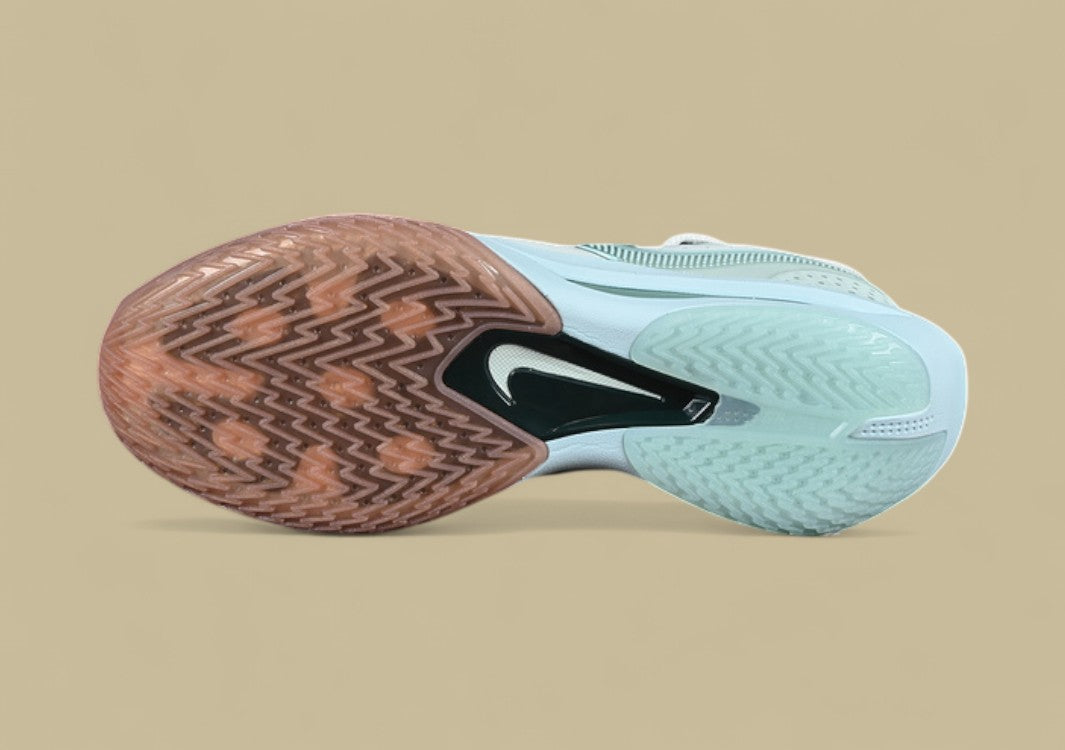 Nike Air Zoom G.T. Cut 3 EP Barely Green & Sail with Safety Orange and Jade Ice Accents