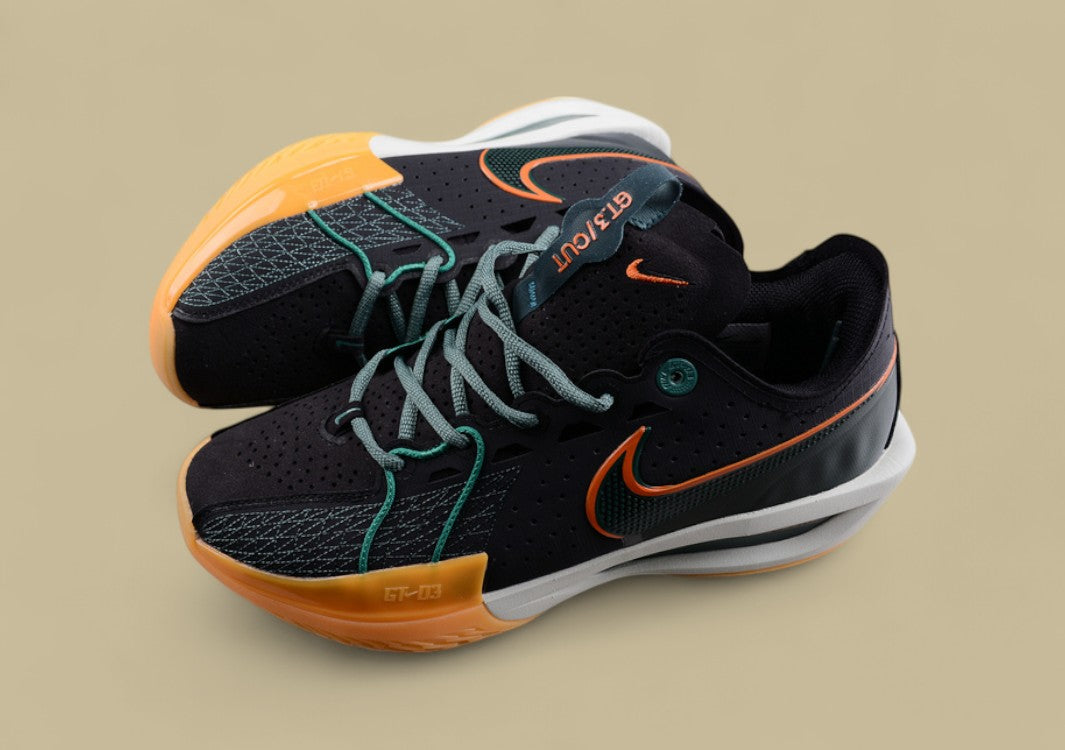 Nike Air Zoom G.T. Cut 3 EP Black with Vibrant Yellow Highlights