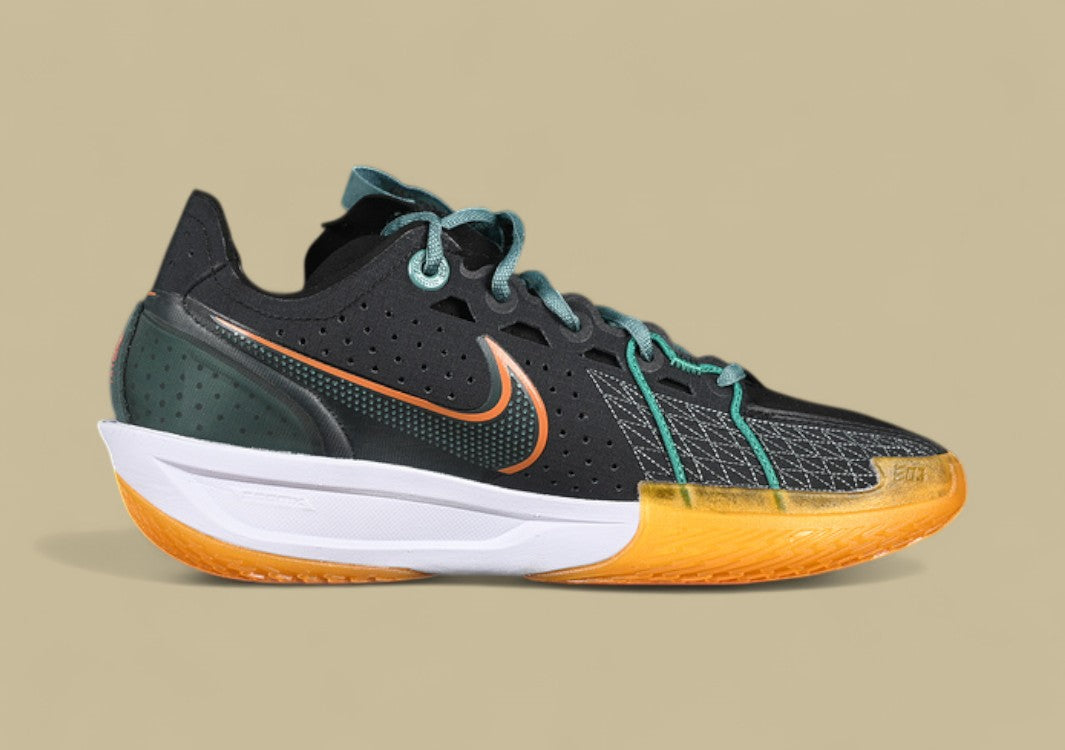 Nike Air Zoom G.T. Cut 3 EP Black with Vintage Green, Bicoastal, and Malachite Tones