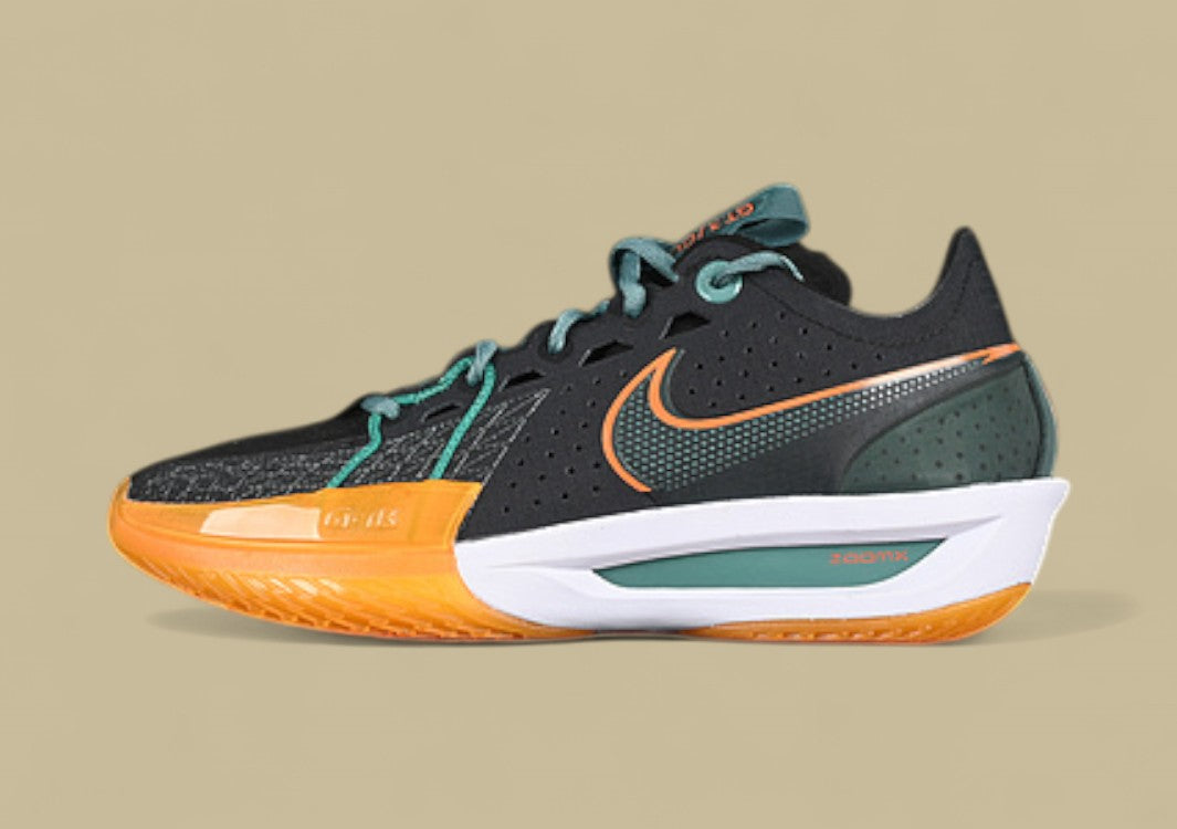 Nike Air Zoom G.T. Cut 3 EP Black with Vintage Green, Bicoastal, and Malachite Tones