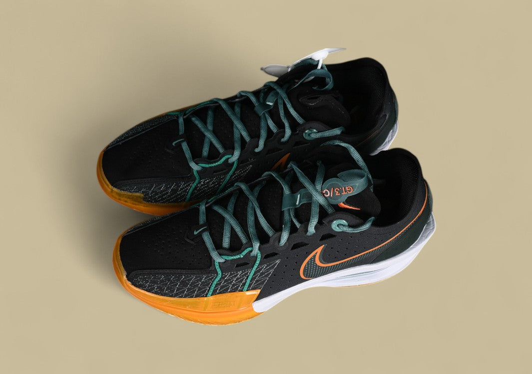 Nike Air Zoom G.T. Cut 3 EP Black with Vintage Green, Bicoastal, and Malachite Tones