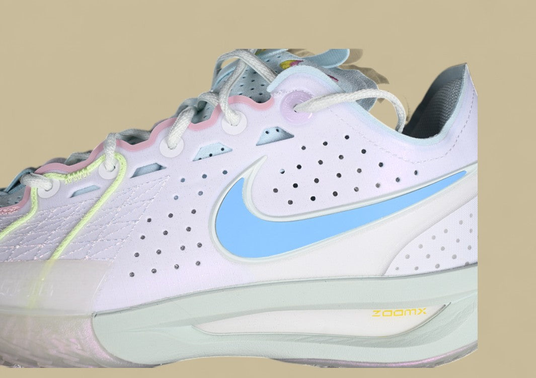 Nike Air Zoom G.T. Cut 3 EP Clean White with Bold Blue and Playful Pink Accents