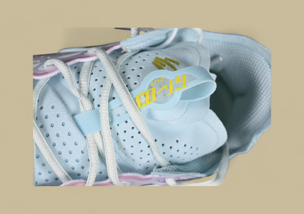 Nike Air Zoom G.T. Cut 3 EP Clean White with Bold Blue and Playful Pink Accents