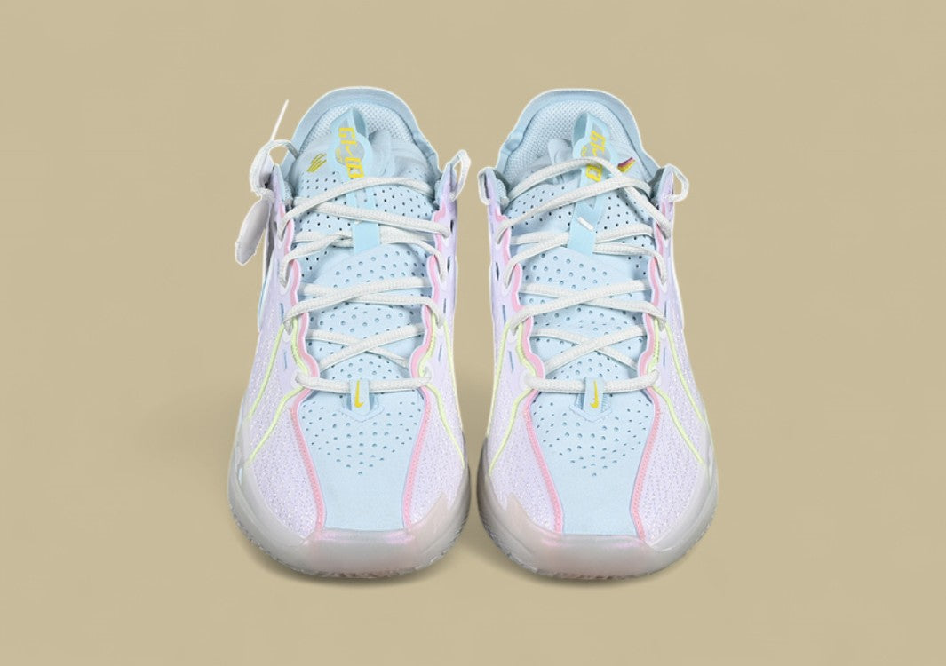 Nike Air Zoom G.T. Cut 3 EP Clean White with Bold Blue and Playful Pink Accents