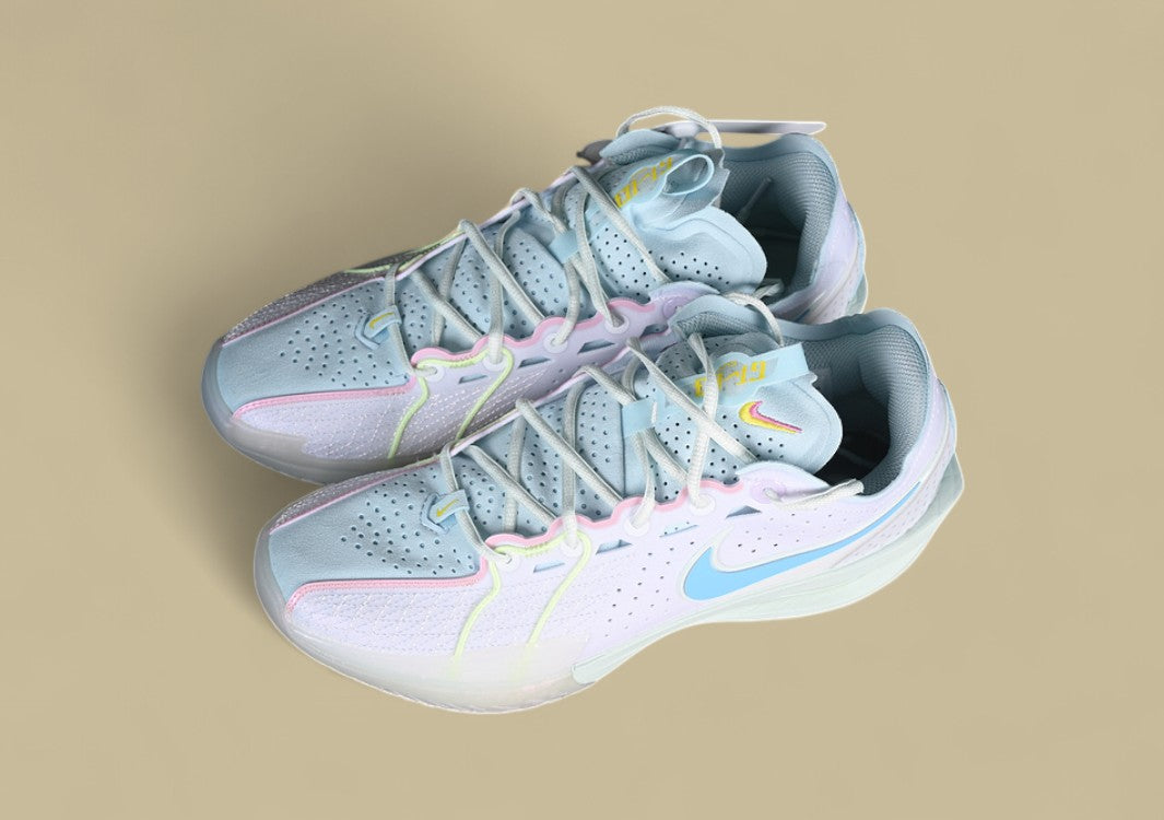 Nike Air Zoom G.T. Cut 3 EP Clean White with Bold Blue and Playful Pink Accents