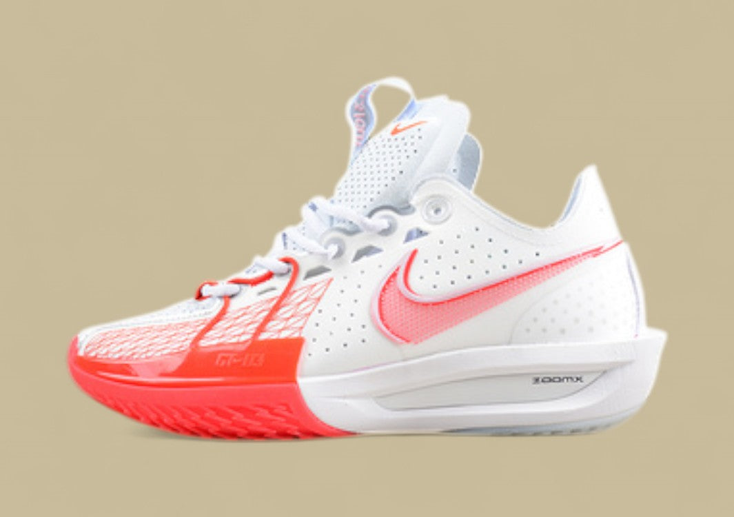Nike Air Zoom G.T. Cut 3 EP Crisp White with Bold Red Accents