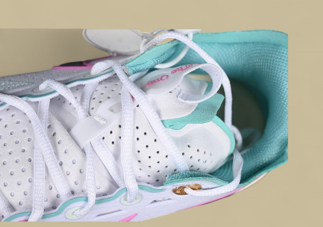 Nike Air Zoom G.T. Cut 3 EP Crisp White with Vibrant Green and Pink Pops