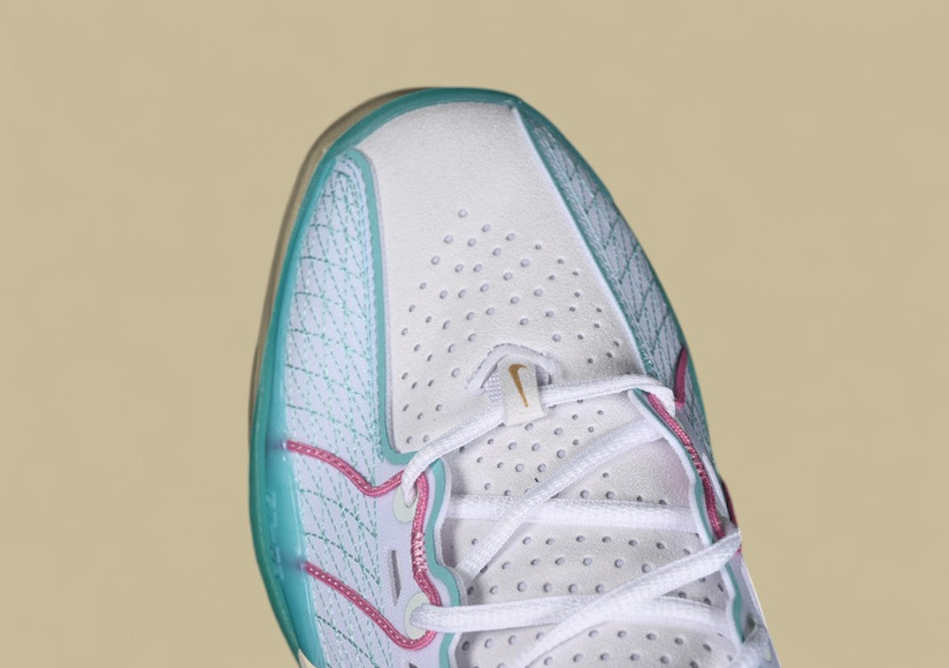 Nike Air Zoom G.T. Cut 3 EP Crisp White with Vibrant Green and Pink Pops