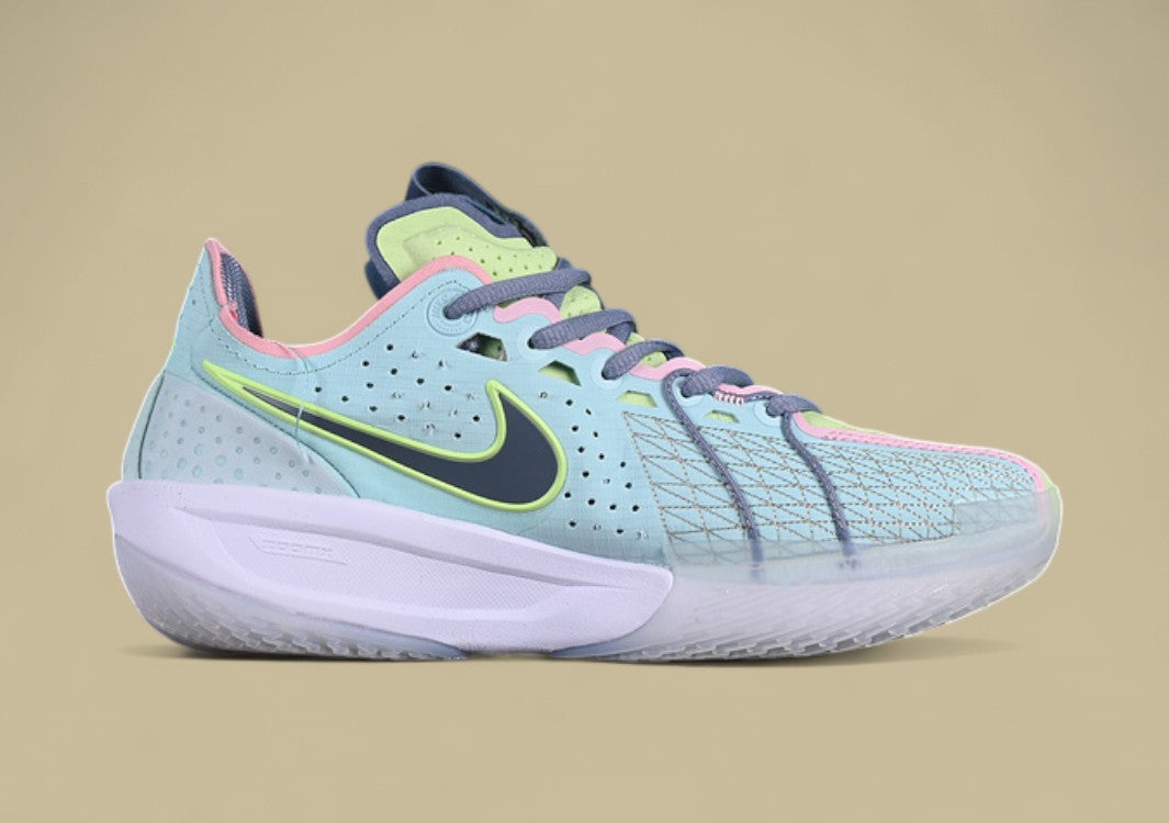 Nike Air Zoom G.T. Cut 3 EP Glacier Blue with Bright Mandarin, Ashen Slate, and Light Armory Blue Accents