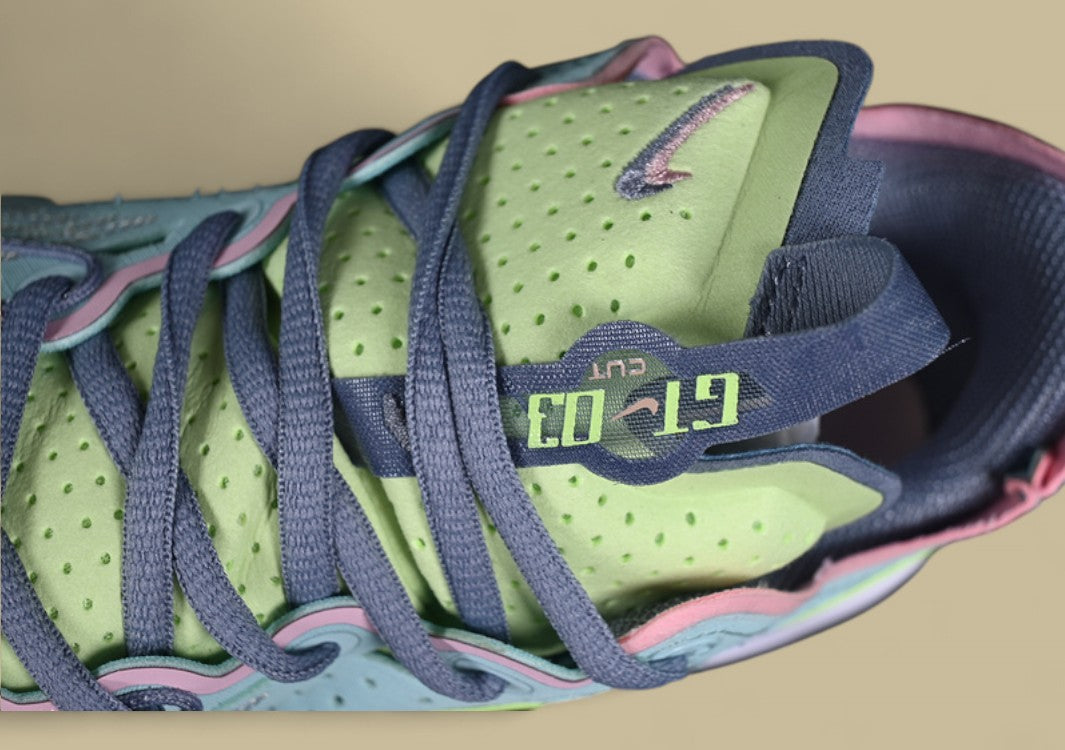 Nike Air Zoom G.T. Cut 3 EP Glacier Blue with Bright Mandarin, Ashen Slate, and Light Armory Blue Accents
