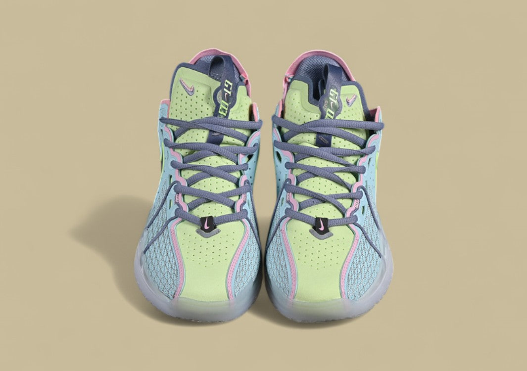 Nike Air Zoom G.T. Cut 3 EP Glacier Blue with Bright Mandarin, Ashen Slate, and Light Armory Blue Accents