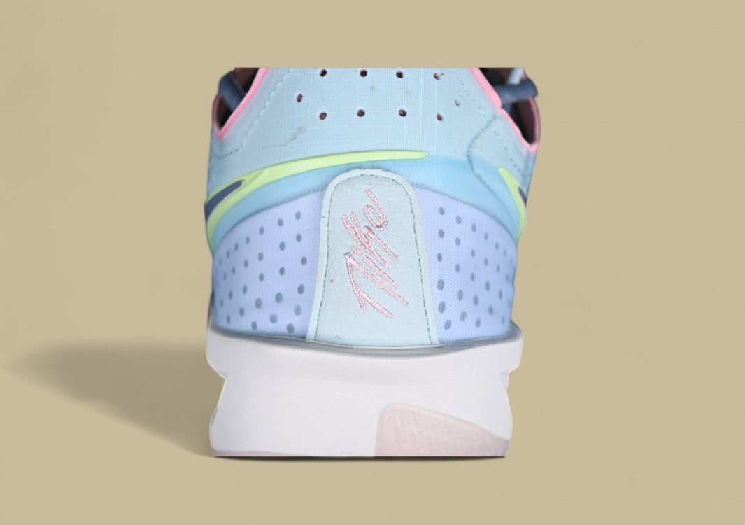 Nike Air Zoom G.T. Cut 3 EP Glacier Blue with Bright Mandarin, Ashen Slate, and Light Armory Blue Highlights