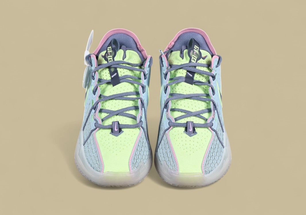 Nike Air Zoom G.T. Cut 3 EP Glacier Blue with Bright Mandarin, Ashen Slate, and Light Armory Blue Highlights