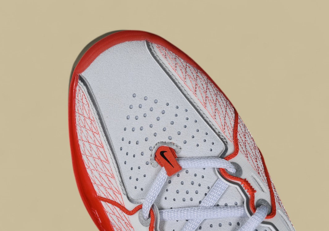 Nike Air Zoom G.T. Cut 3 EP Summit White with Picante Red, Grey, and Metallic Silver Accents