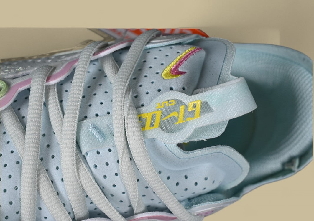 Nike Air Zoom G.T. Cut 3 EP White Base with Electric Blue and Soft Pink Accents