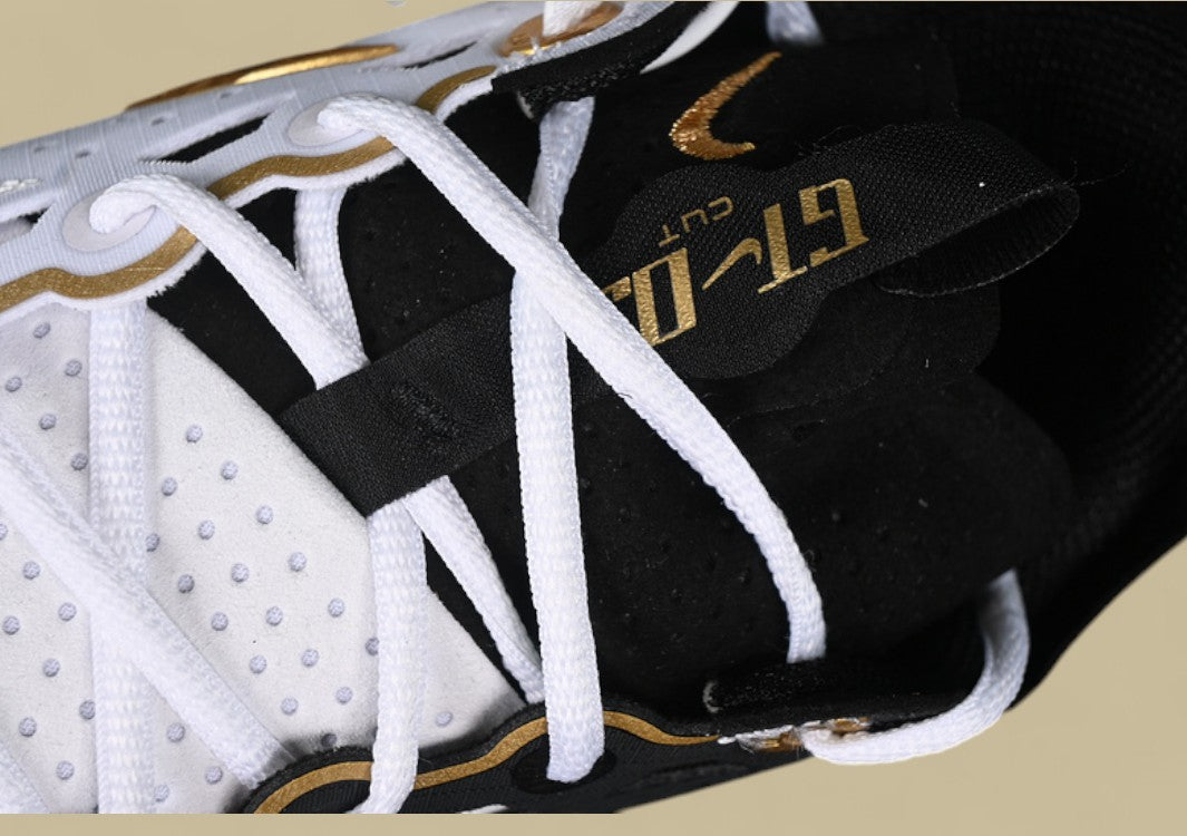 Nike Air Zoom G.T. Cut 3 EP White & Black with Metallic Gold Detailing