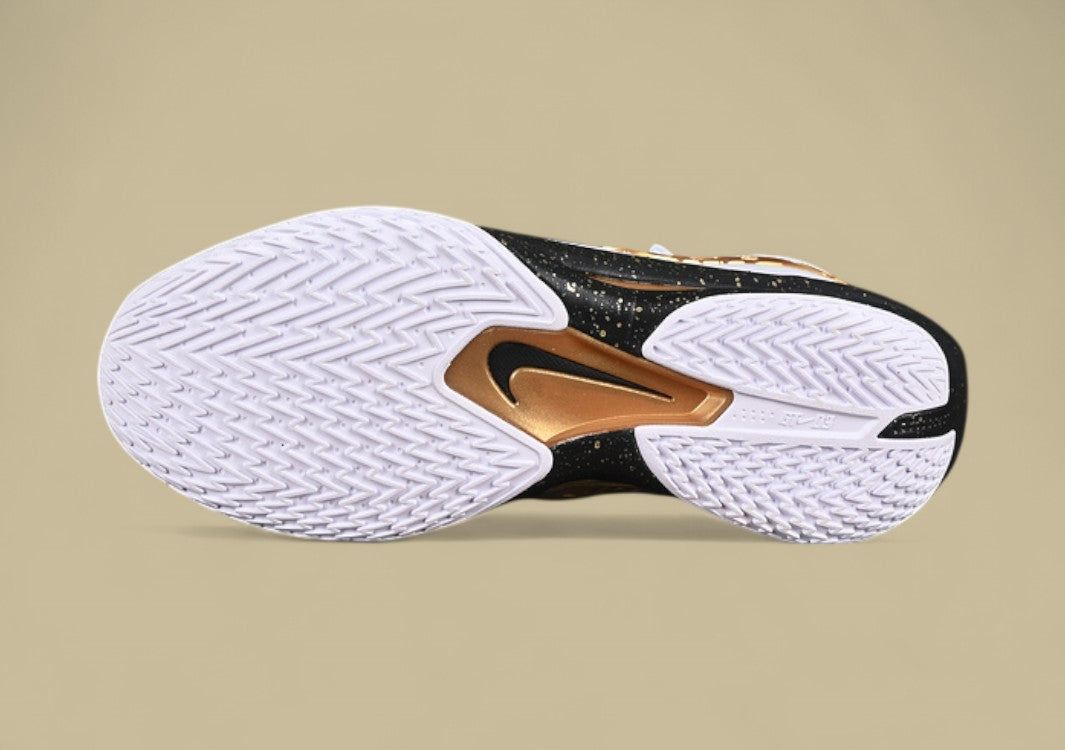 Nike Air Zoom G.T. Cut 3 EP White & Black with Metallic Gold Detailing