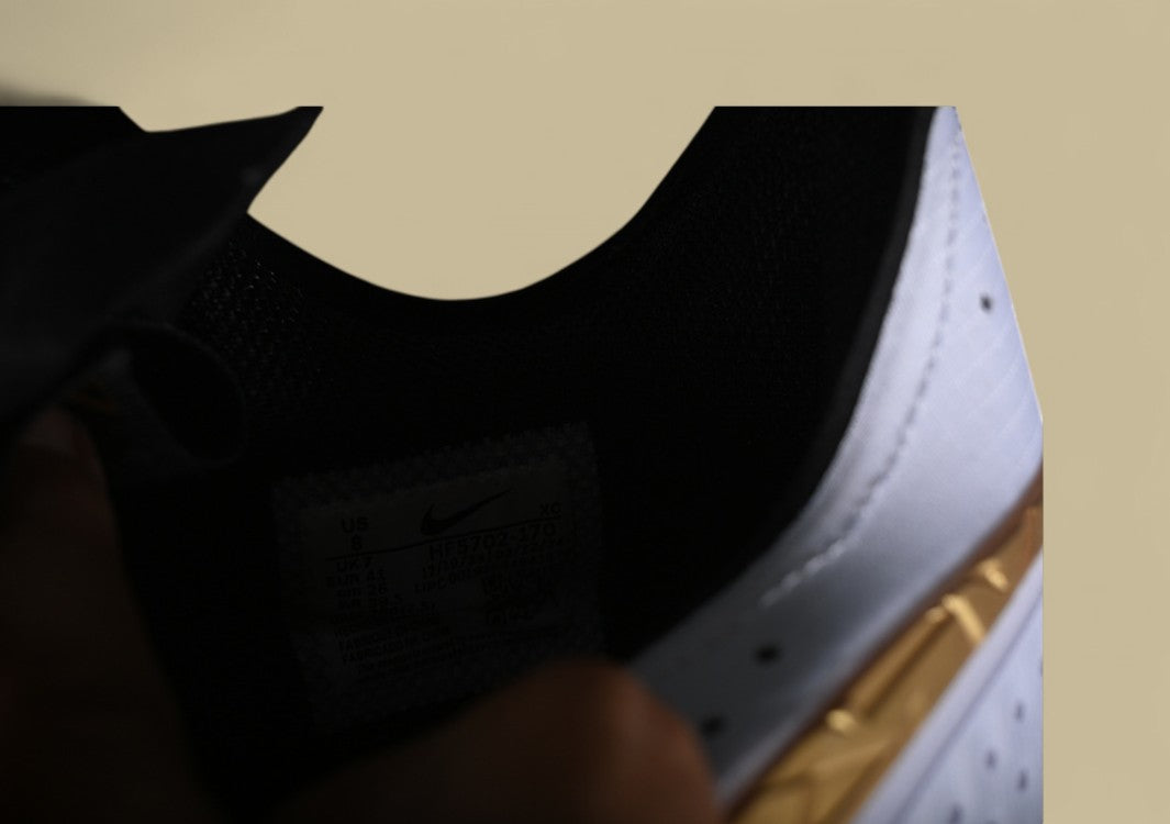 Nike Air Zoom G.T. Cut 3 EP White & Black with Striking Metallic Gold Highlights