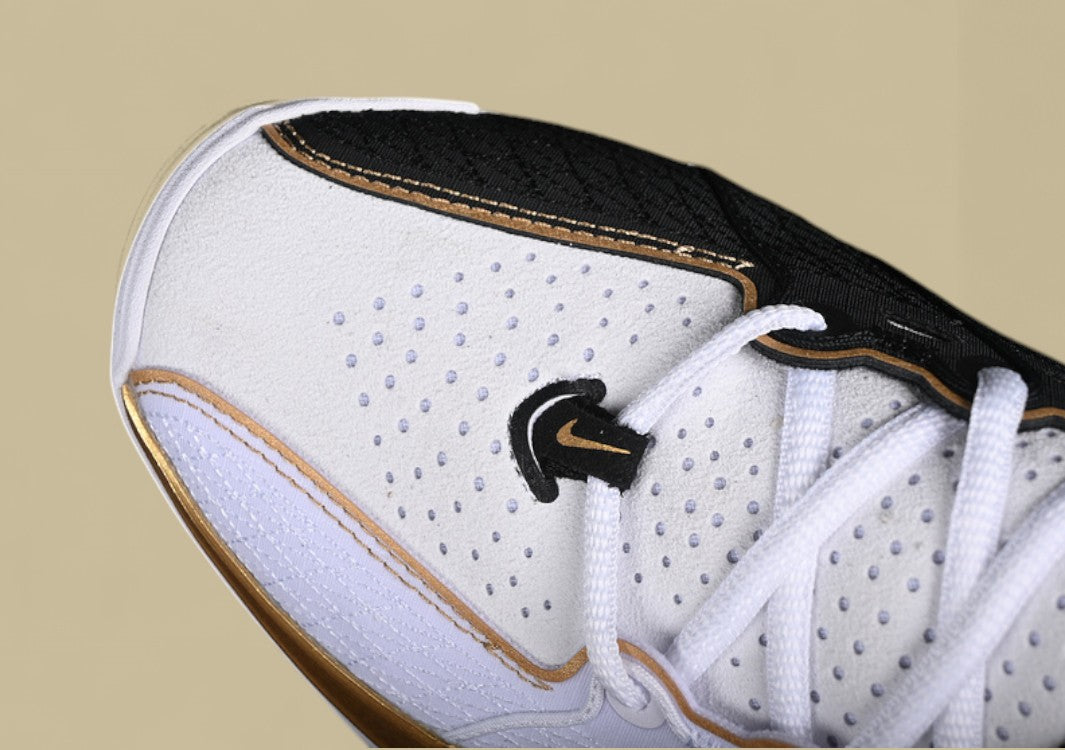 Nike Air Zoom G.T. Cut 3 EP White & Black with Striking Metallic Gold Highlights