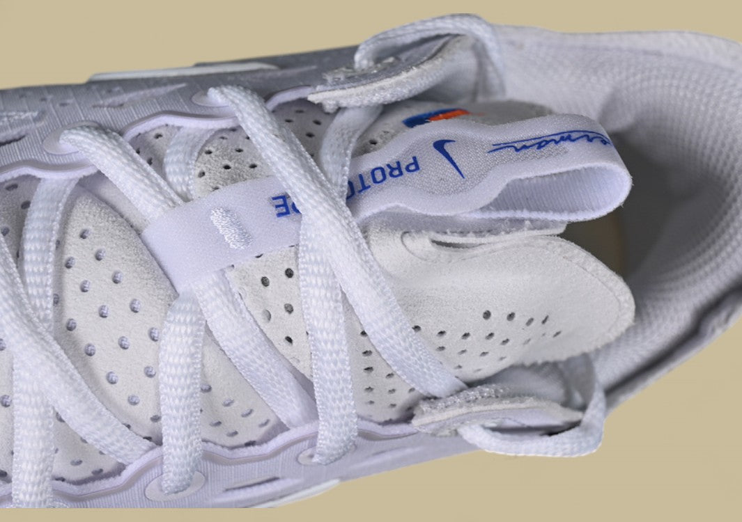 Nike Air Zoom G.T. Cut 3 EP White & Coconut Milk with Gum Yellow and Racer Blue Hits