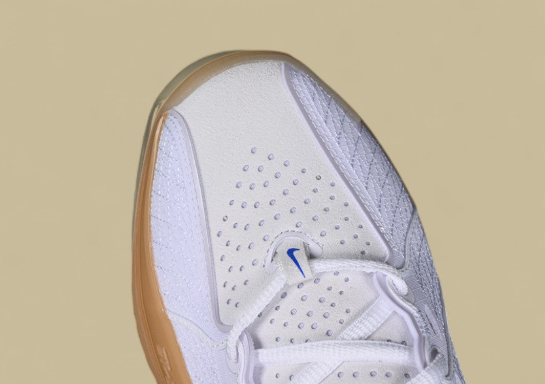 Nike Air Zoom G.T. Cut 3 EP White & Coconut Milk with Gum Yellow and Racer Blue Hits